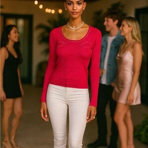 Stylish Hot Pink Sweater